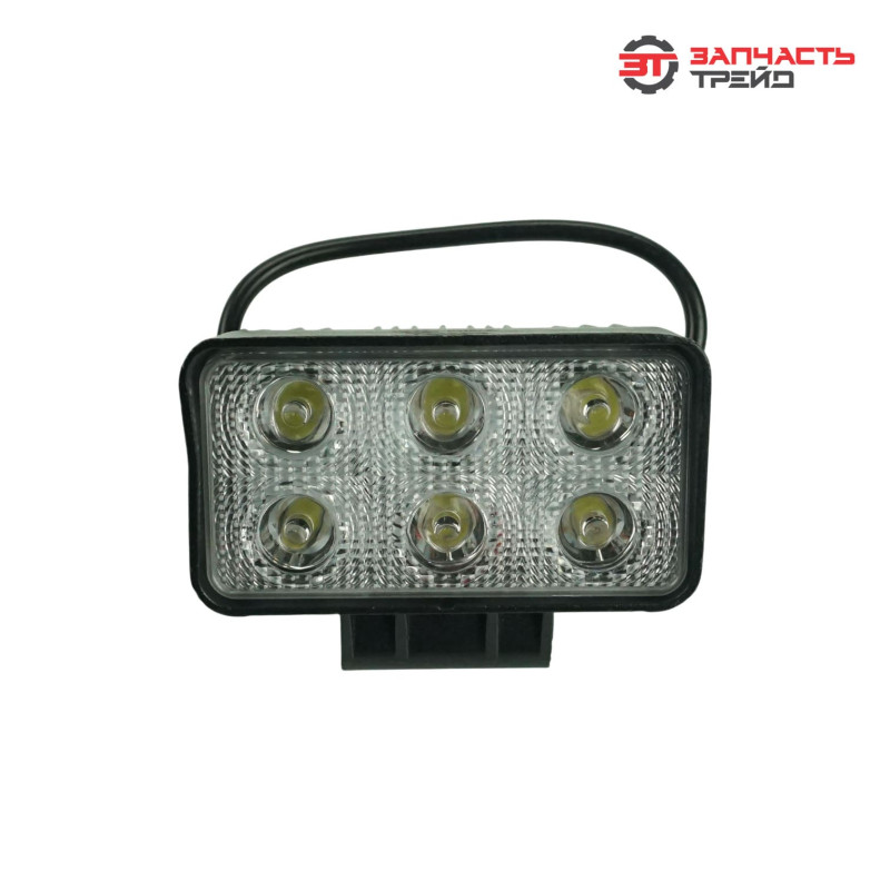 Фара светодиодная AE18RT-6LED-HC прямоугольная, направленный свет, 6 диодов 18W, 12/24V (AVTOELECTRICA)