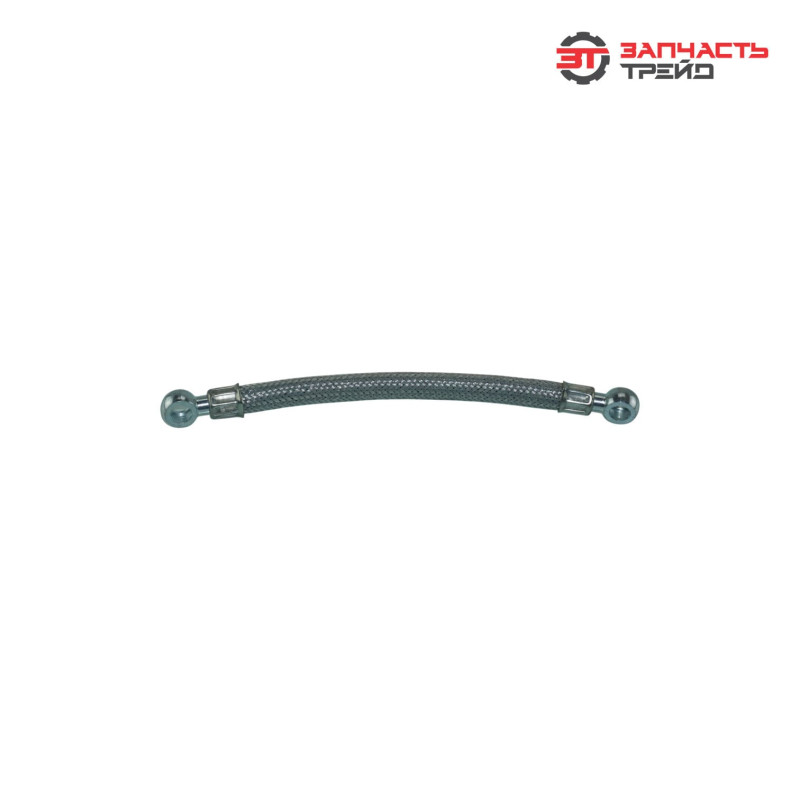 Трубка топливная низкого давления (L=305 мм) 245-1104180-А1-01 (РФ, ТМК) металлическая оплетка (МТЗ-80/82)